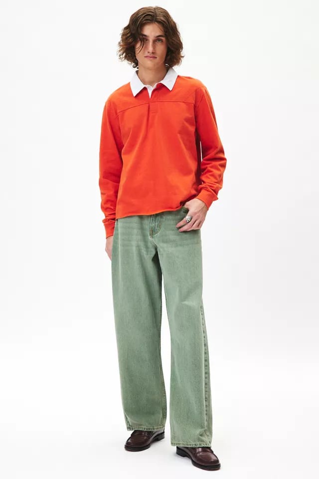 Richmond Quilted Cropped Rugby Shirt