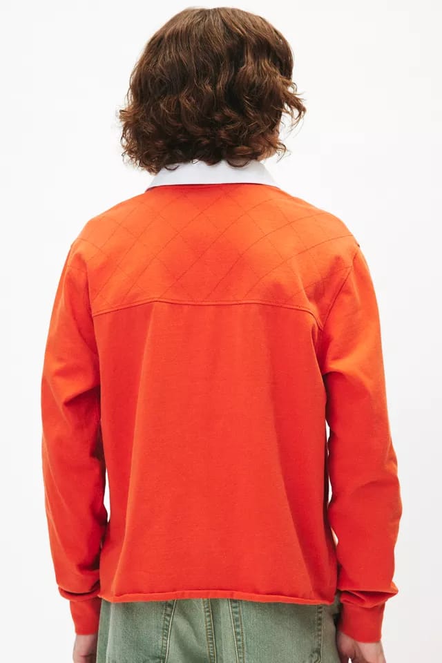 Richmond Quilted Cropped Rugby Shirt