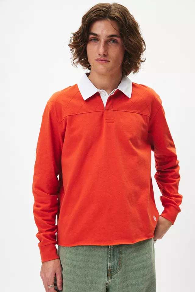 Richmond Quilted Cropped Rugby Shirt