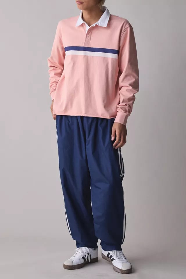 Richmond Stripe Cropped Rugby Shirt