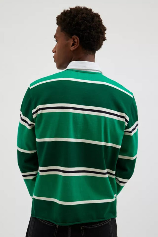Richmond Quilted Cropped Rugby Shirt