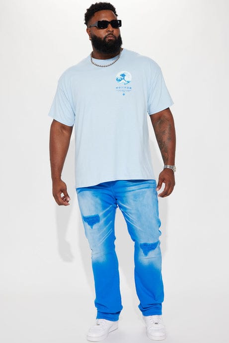 Pantalón de Mezclilla Acampanado Out And About Ripped Stacked Slim