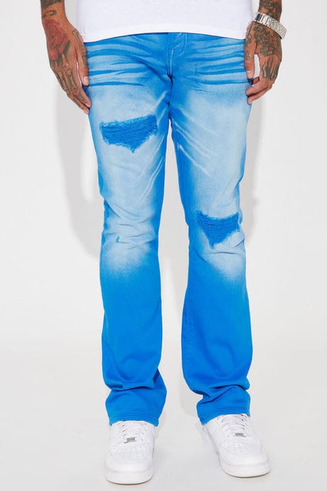 Pantalón de Mezclilla Acampanado Out And About Ripped Stacked Slim